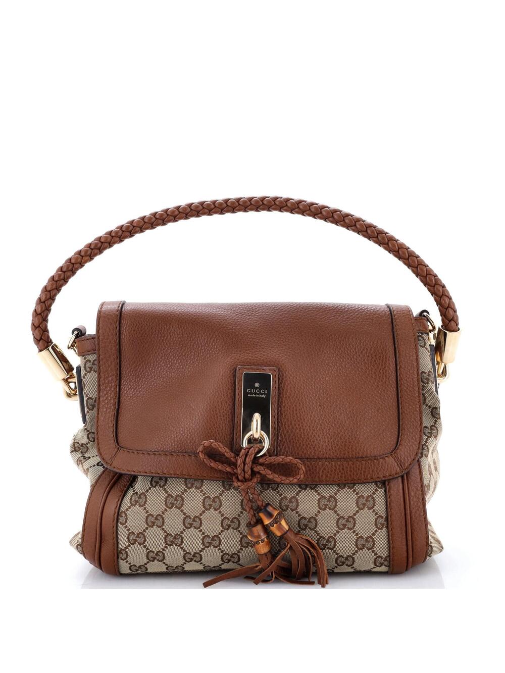Gucci Bella Flap Shoulder Bag Gg Canvas #320976g82b